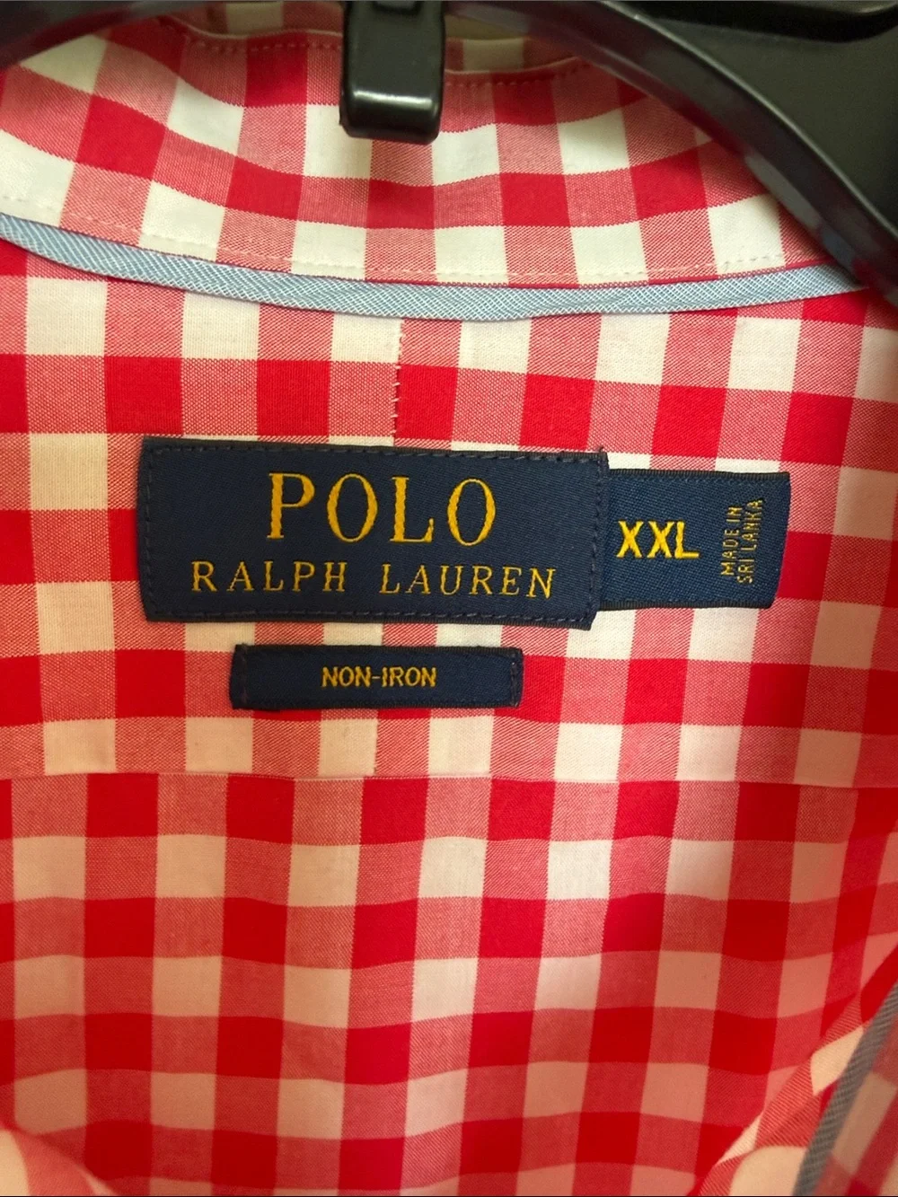 Polo by Ralph Lauren Red and White Gingham Button-Down Shirt